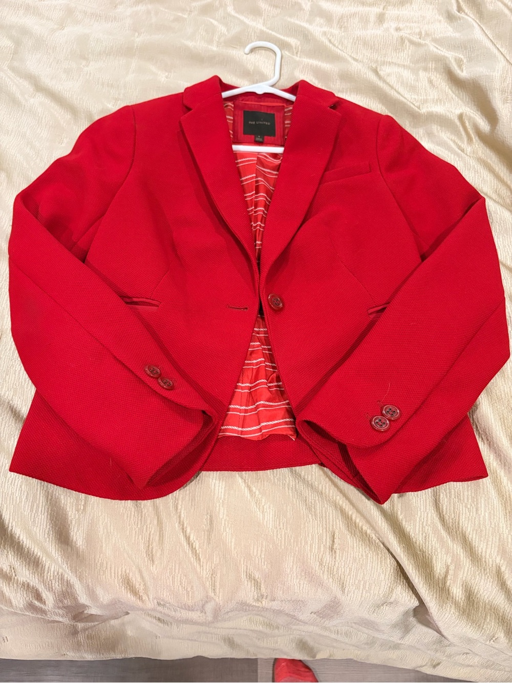 The Limited Bright Red Women's Tailored Blazer